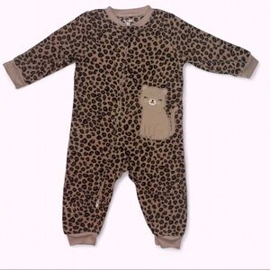 Carter's Tan Leopard Print Baby Onesie
